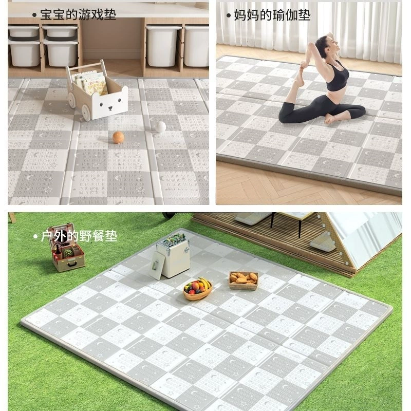 Складной игровой коврик для ползания, без запаха, коврик из пены, увеличенная толщина