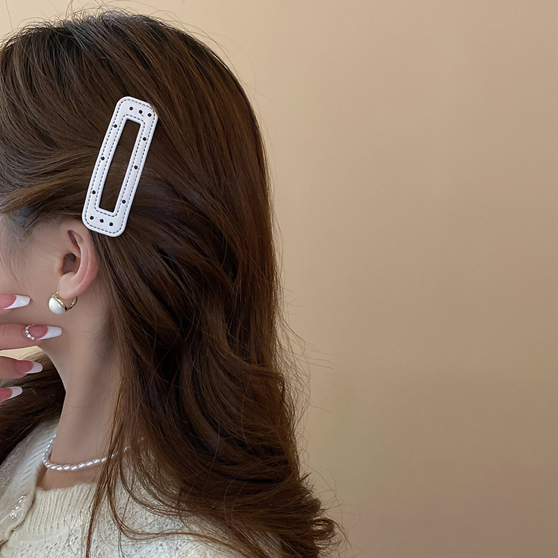 黑白波点星星发夹额前碎发刘海夹可爱通勤BB夹甜酷辣妹潮流发饰女详情29