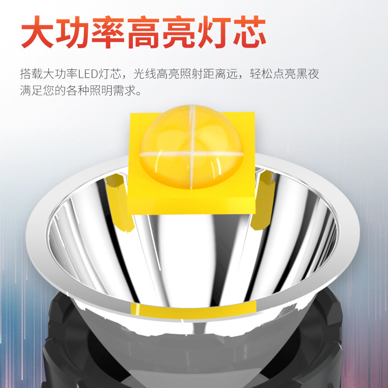 Reflector a prueba de explosiones transfronterizo del LED con la luz lateral de la MAZORCA linterna de alta potencia ligera portátil ligera fuerte impermeable al aire libre de la emergencia