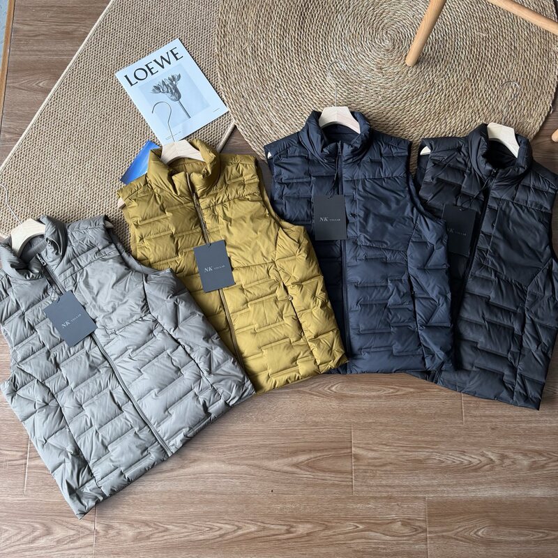 Autumn and Winter Couple Style Double-Sided Stereo Cut Feather Cotton Vest Outdoor Sports Windproof, Waterproof and Snowproof