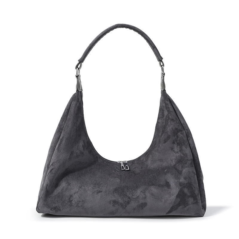 2026 New Matte Suede Tote Bag For Women, Large Capacity Commuter Shoulder Bag, Korean Lazy Style Fashion Underarm Bag - Thumbnail 5
