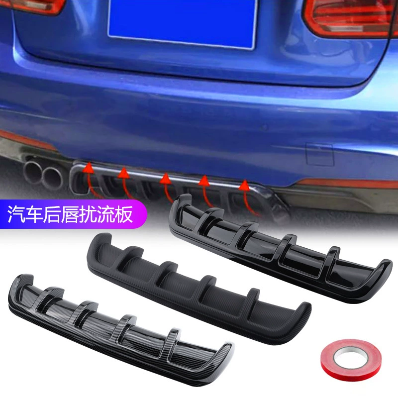 Универсальный задний спойлер для автомобиля 67 см, карбоновый спойлер, ABS, дефлектор заднего бампера "акулий плавник"