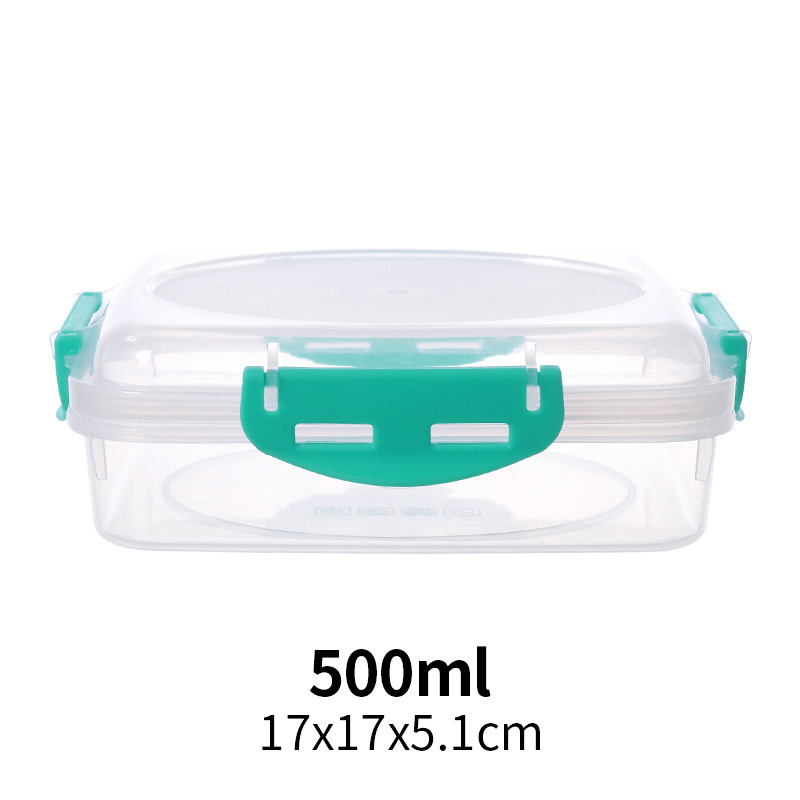 Sándwich caja de almuerzo de grado alimenticio pan crujiente sushi bola de arroz desayuno tostadas caja de embalaje al aire libre microondas