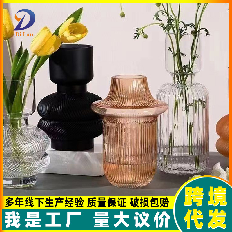 Nordic lujo ligero molandi vidrio esmerilado floral floral sala de estar de oficina decorativa artesanía