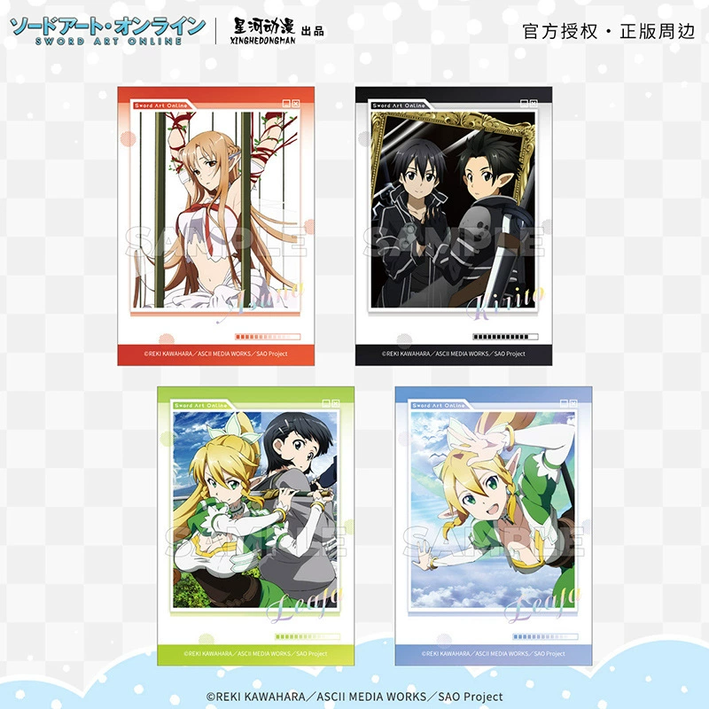 星河动漫 Sword Art Online ALO серия Асуна Кирито Лифа карта Полароид мерч