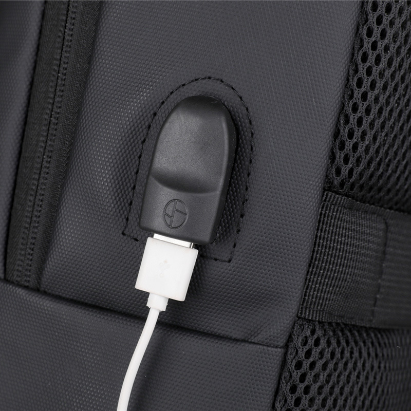 Cross-border Laptop Bag, Large-capacity Portable Commuter Backpack, Water-resistant, USB Port, Casual Business Backpack_voghion.com