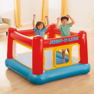 INTEX48260 indoor outdoor trampoline jumping children's playground inflatable trampoline naughty castle ball pool