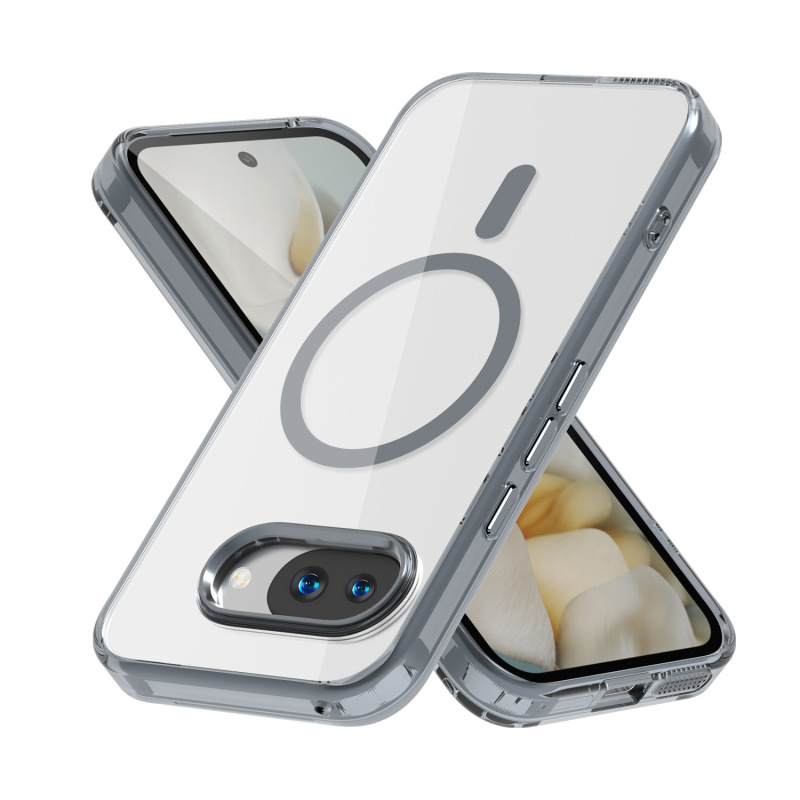 Google 10Pro 携帯電話ケースに適しています。透明な磁気吸着式 Magsafe メタルレンズ PIXEL 9A 落下防止保護ケース|undefined