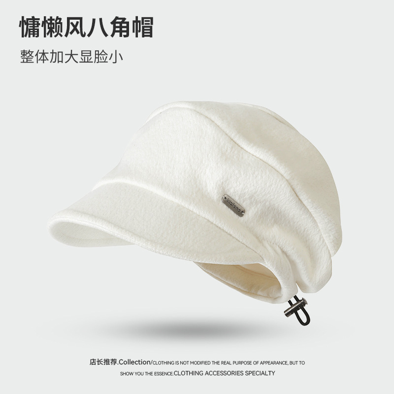 日系堆堆帽子女秋冬素颜显脸小包头帽网红黑色时尚百搭冷帽月子帽|undefined