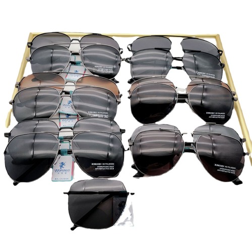 2024 New Hot Selling Polarized Sunglasses Men's Driving Trendy Sunglasses Stainless Steel Cycling Fishing Anti-UV