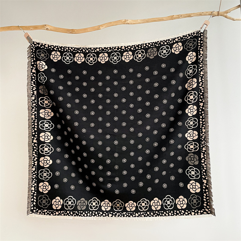 Sciarpa calda in cashmere versatile, sciarpa di camelia da donna, sciarpa di alta qualità, sciarpa autunnale e invernale_voghion.com