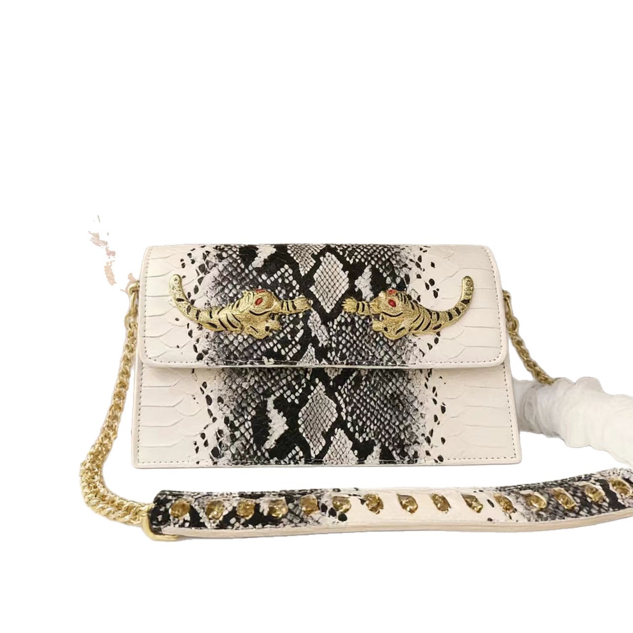 Luxury Banquet Chain Bag For Women - Elegant Nappa Leather Shoulder & Crossbody Bag, Retro Small Square Bag - Thumbnail 5