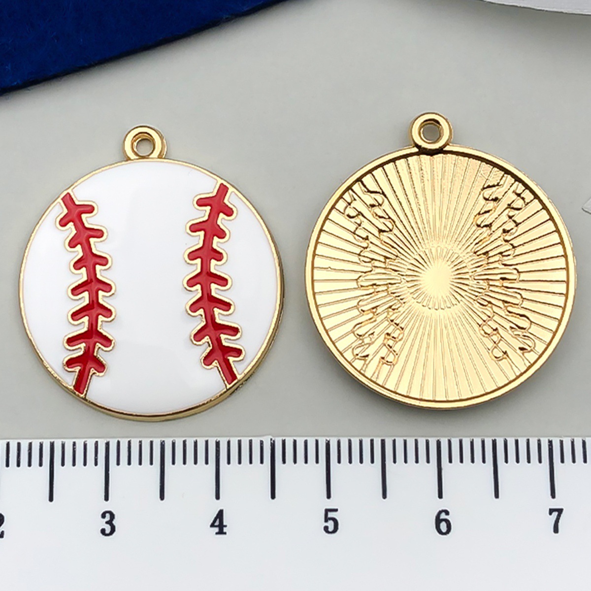 White, big, softball, 28x, 25mm