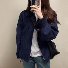 欧货早秋外套2025新款休闲宽松灯芯绒上衣美式复古慵懒风工装夹克