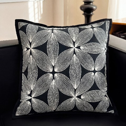 Nórdico de lujo ligero sofá almohada al por mayor almohada de sala de estar inwind jersey jacquard almohada transfronteriza un cabello