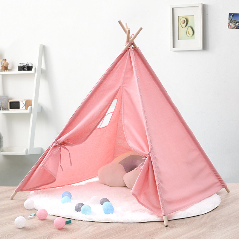 Tienda DE LOS NIÑOS carpa India pintura DIY graffiti hecho a mano actividades al aire libre bebé pintado a mano triángulo carpa