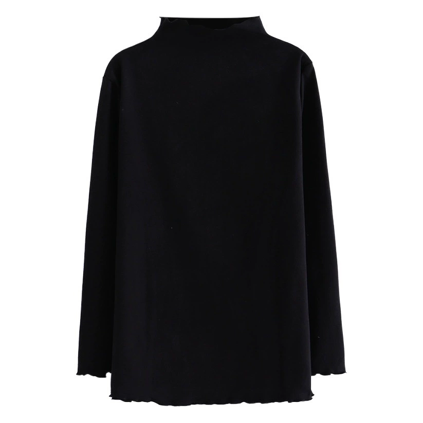 Женская однотонная двухсторонняя бархатная Базовая рубашка больших размеров с милыми ушками, осенне-зимний Свободный теплый пуловер SY2253