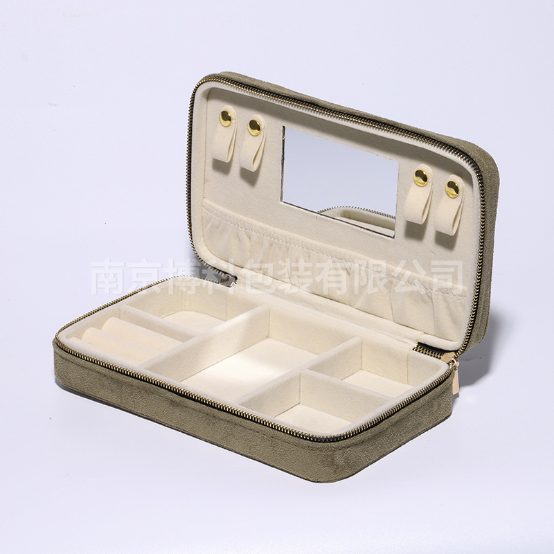 外贸源头工厂高端丝绒戒指盒长方形戒指包装盒亚马逊Jewelry box