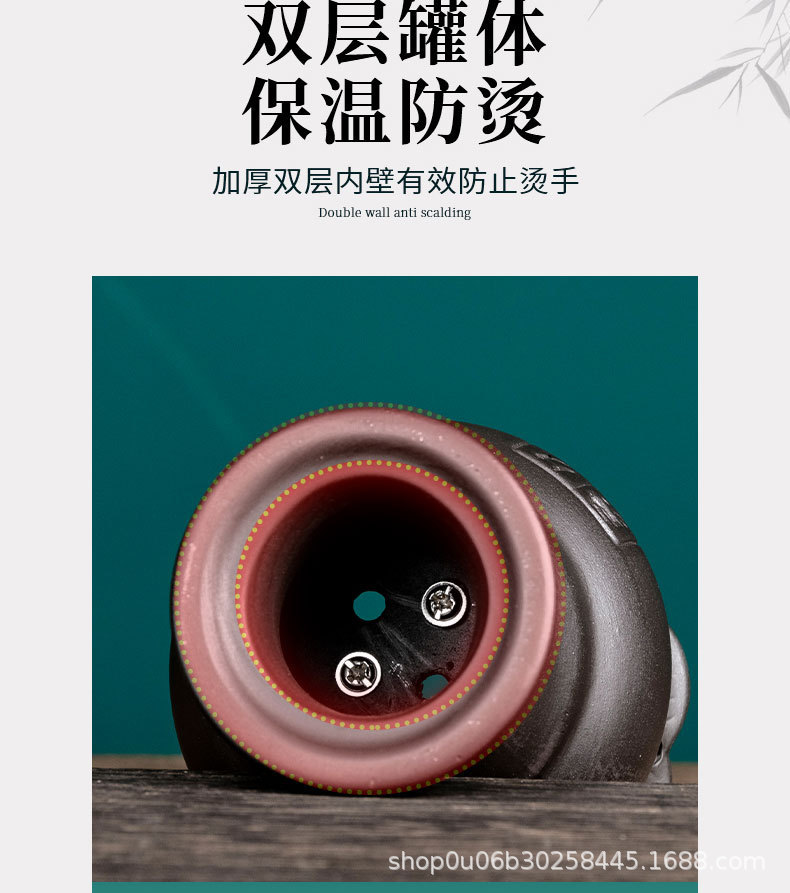 Bian Stone Double-Needle Moxibustion Jar with 54 Aged Moxa Cones for Home and Spa Warming Care 11x18cm 330g key features