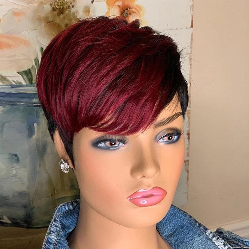 180g Weight Full Head Wigs Wig & Hair Extension Type Wigs Wig Accessories Short Straight Hair Wig Hairstyle Real Hair Hair Material Casual, Street Occasion Women's Gender Elegant, Simple Style Style Women's Elegant Simple Style Casual Street Real Hair Short Straight Hair Wigs 27