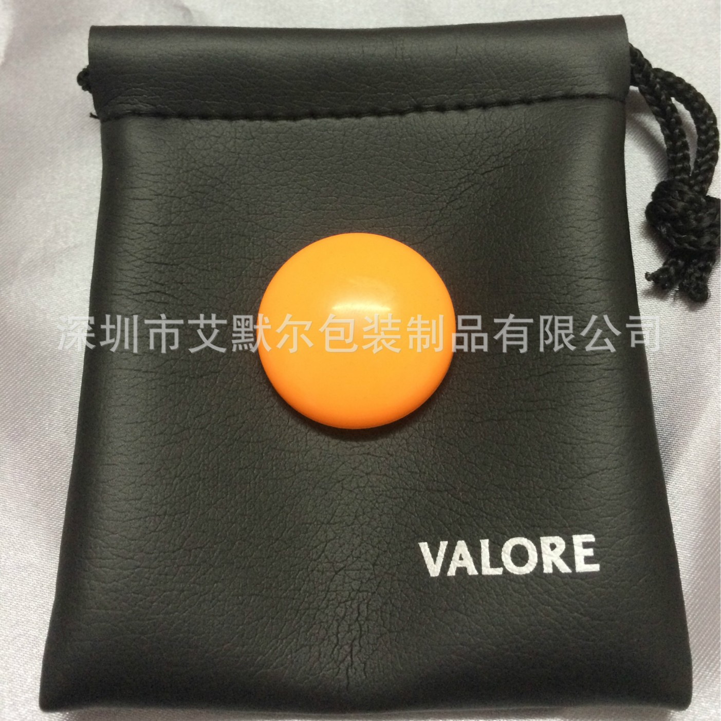 可加logo 束口耳机袋pu壳袋礼品收纳袋 PU抽绳拉绳收纳袋