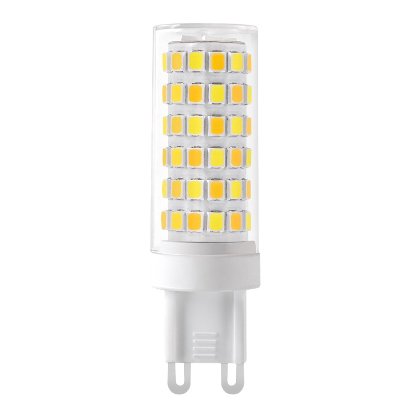 Bombilla sin estroboscópica LED G9 pin doméstico bombilla de ahorro de energía G4 luz de tres colores 12V fuente de luz de lámpara de maíz cuentas