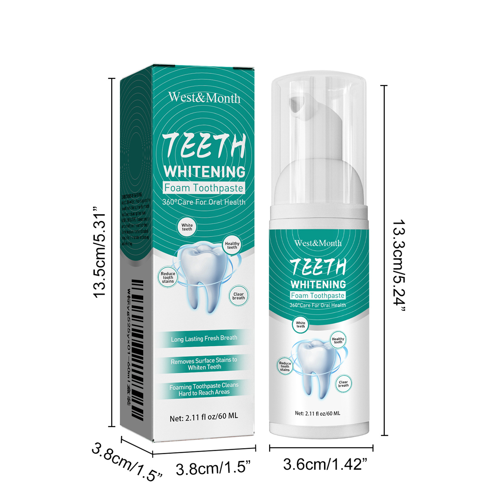 ESPUMA BLANQUEADORA DENTAL 360ºA2311-030: La Solución Definitiva para una Sonrisa Radiante