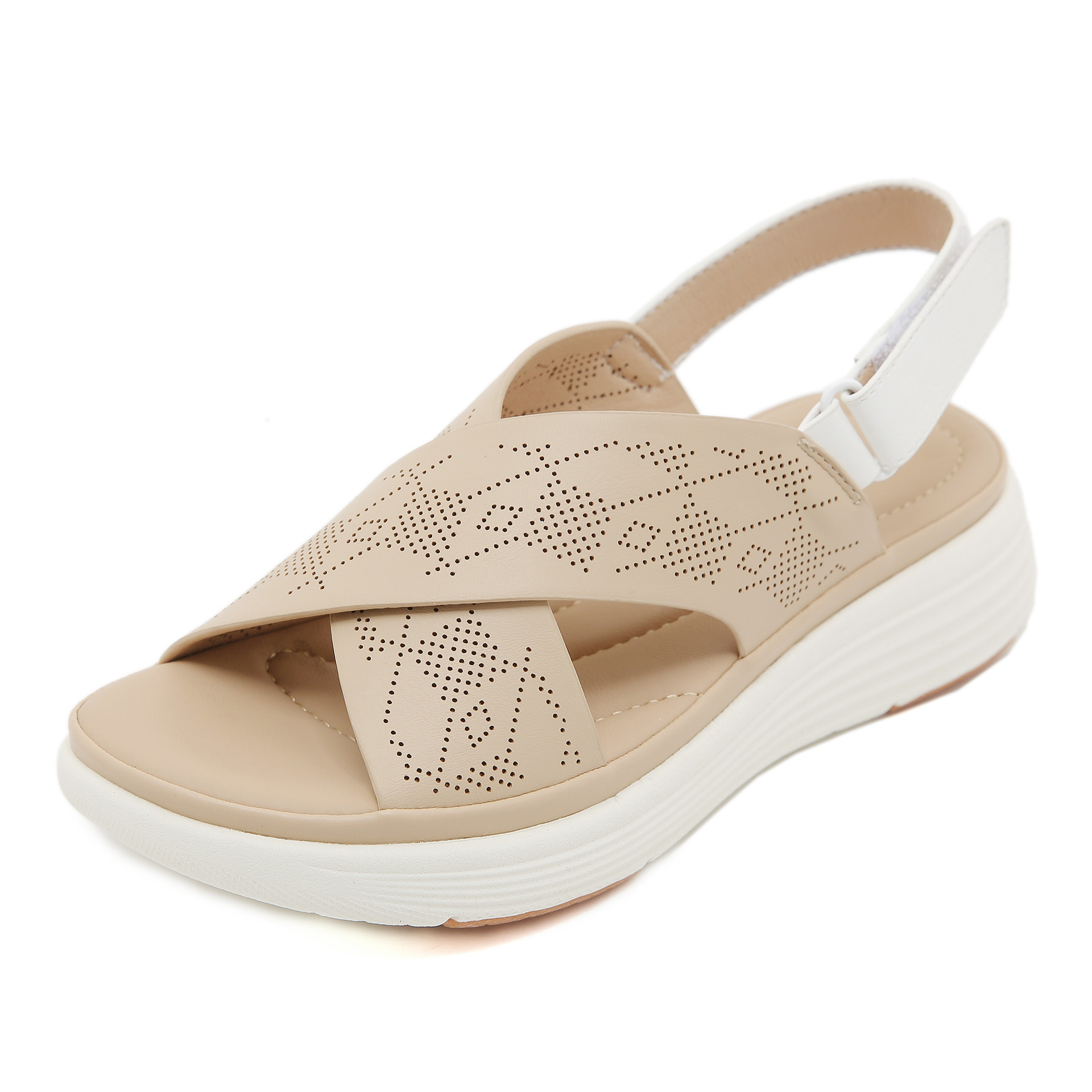 V360 - 6 Amazon nuevo 2025 Europa y los Estados Unidos fría trapazo mujer transfronteriza tamaño grande ligero dulce sandalias gruesas al por mayor