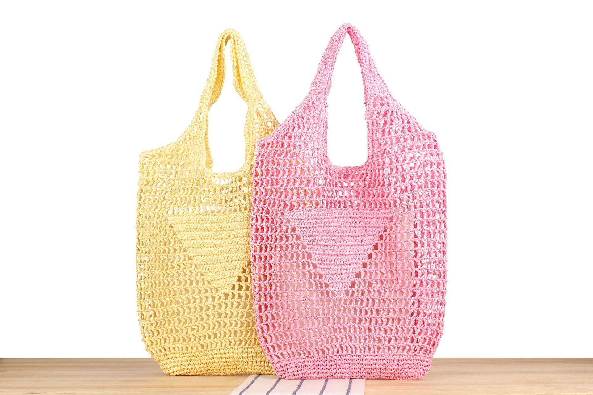Women's Vintage Style Classic Style Solid Color Paper String Shopping Bags display picture 1