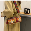 Winter shoulder bag, one-shoulder bag, ethnic straps, ethnic style