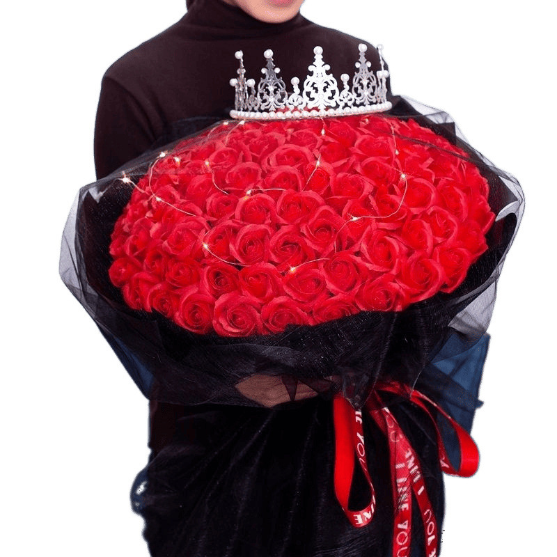 バラの花束、バレンタインデー、大晦日、ガールフレンドの誕生日、ロマンチックな石鹸、プリザーブドフラワー|undefined