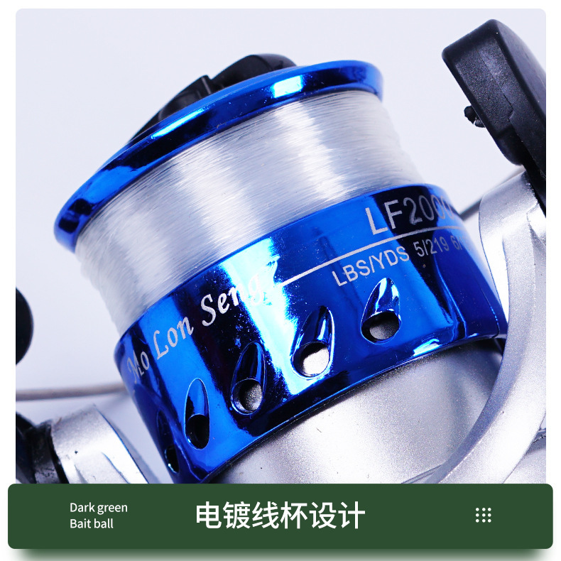 Rueda de giro rueda de pesca todo metal mar Rod tiro largo rueda de pesca especial Luya Makou carrete de pesca mar caña de pescar roca carrete