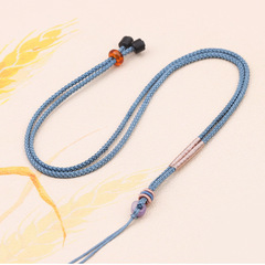 新品精編掛繩純手工繞線搭配翡翠玉石水晶蜜蠟男女款珠寶常用掛繩
