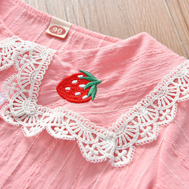 Camisa de las niñas 2023 primavera nuevo bebé estilo occidental niños niñas camisa blanca de manga larga primavera y otoño estilo coreano top