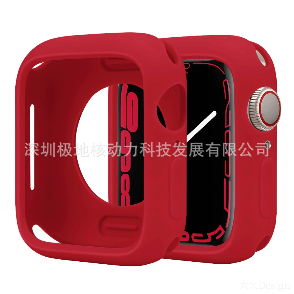 Защитный чехол для Apple Watch, совместимый с Apple Watch, цвета конфет, Applewatchs9ultras87-го поколения, мягкий силиконовый чехол