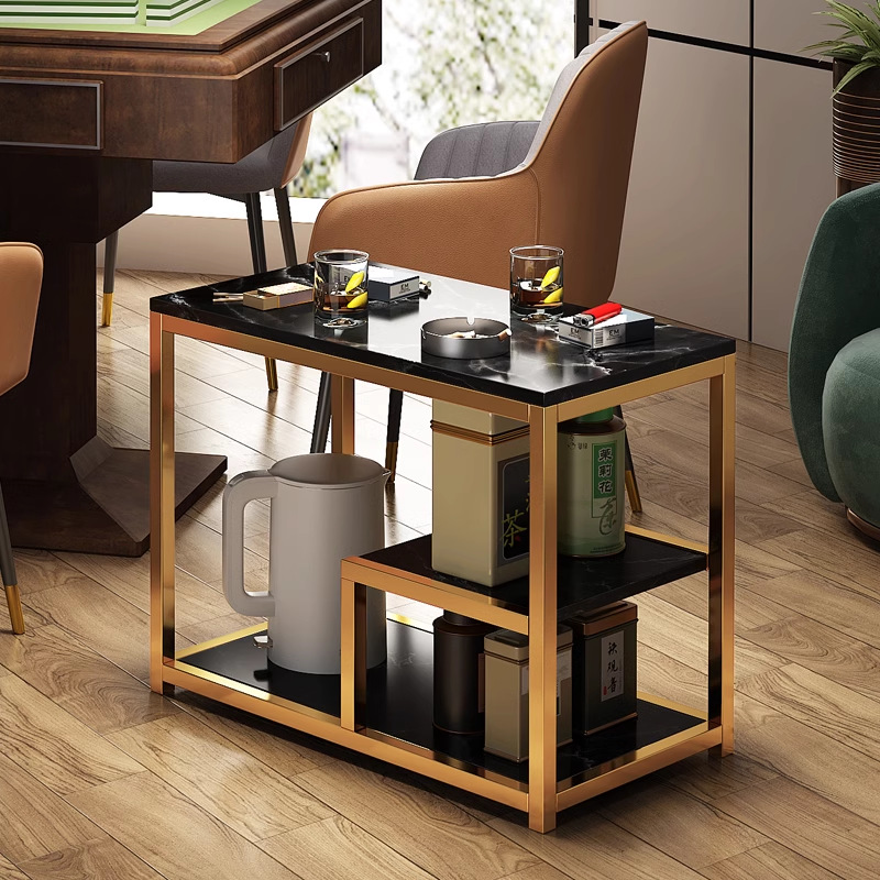 Mesa lateral de sofá, mueble de té, mesa de café pequeña para el hogar, mesa de esquina simple, mesa pequeña, balcón, mesa de té pequeña simple, armario lateral al por mayor