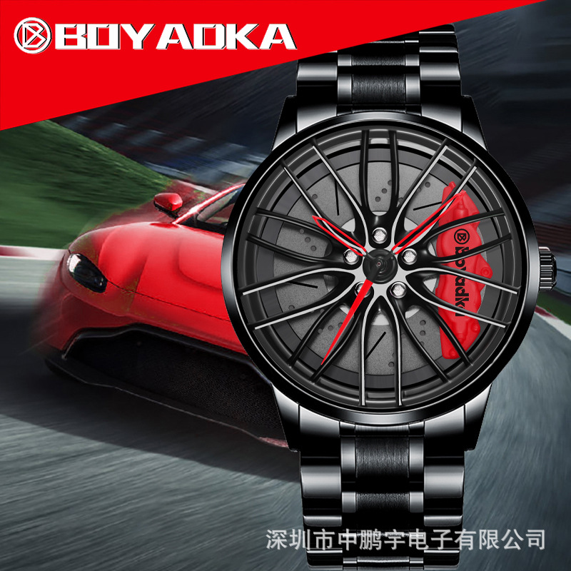 Ver fuente de venta al por mayor fabricantes transfronterizos cuarzo caliente rueda giratoria reloj impermeable de los hombres reloj no mecánico WATC