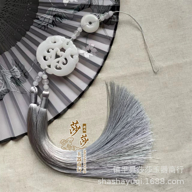 Древний стиль двойной феникс двойной кисточки с пуговицами подвеска Hanfu китайский ветер запрещенный автомобиль висит декоративная юбка с конским лицом аксессуары подарок