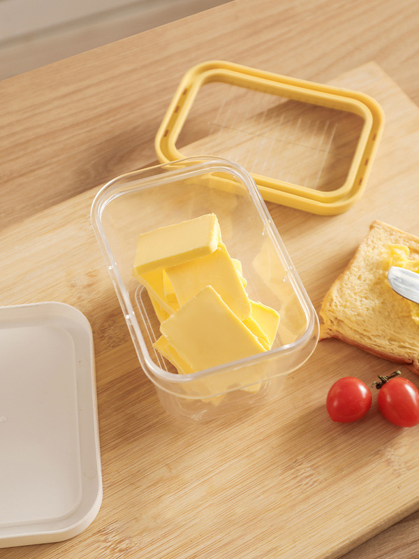 Jバターカットボックスバターカッター冷蔵库タッパー収纳シールフタ付バター分割ボックスストレージb|undefined