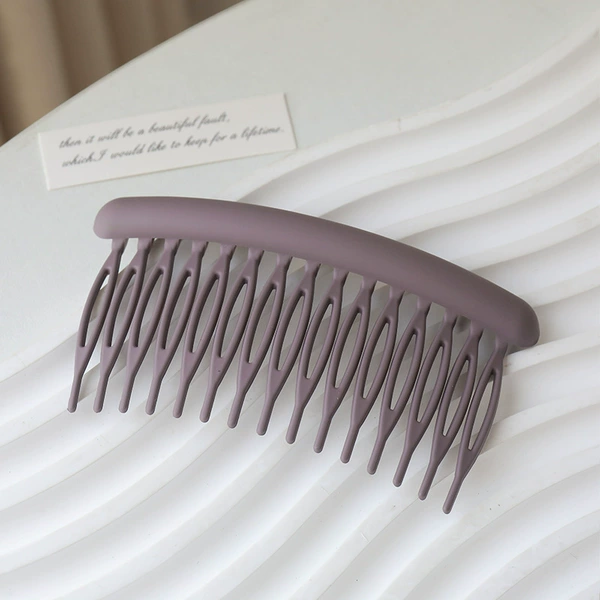 8#PC hair comb taro purple-small size 15 teeth