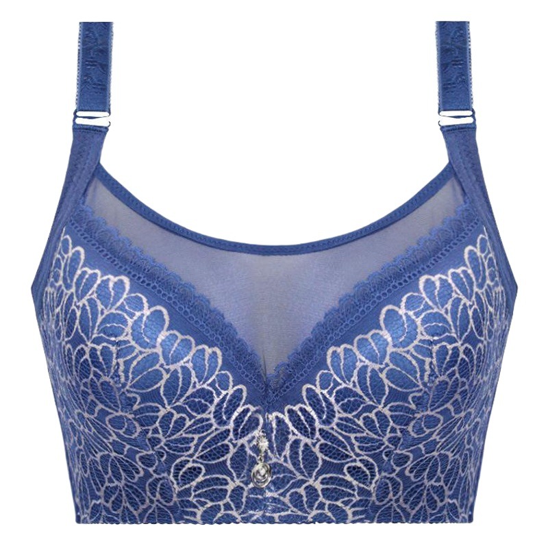 Foreign Trade Intimates Women's Anti-Exposure Bra Adjustable Push-Up Brand Bra D Cup Large Size Bra Manufacturer Wholesale Steel Ring