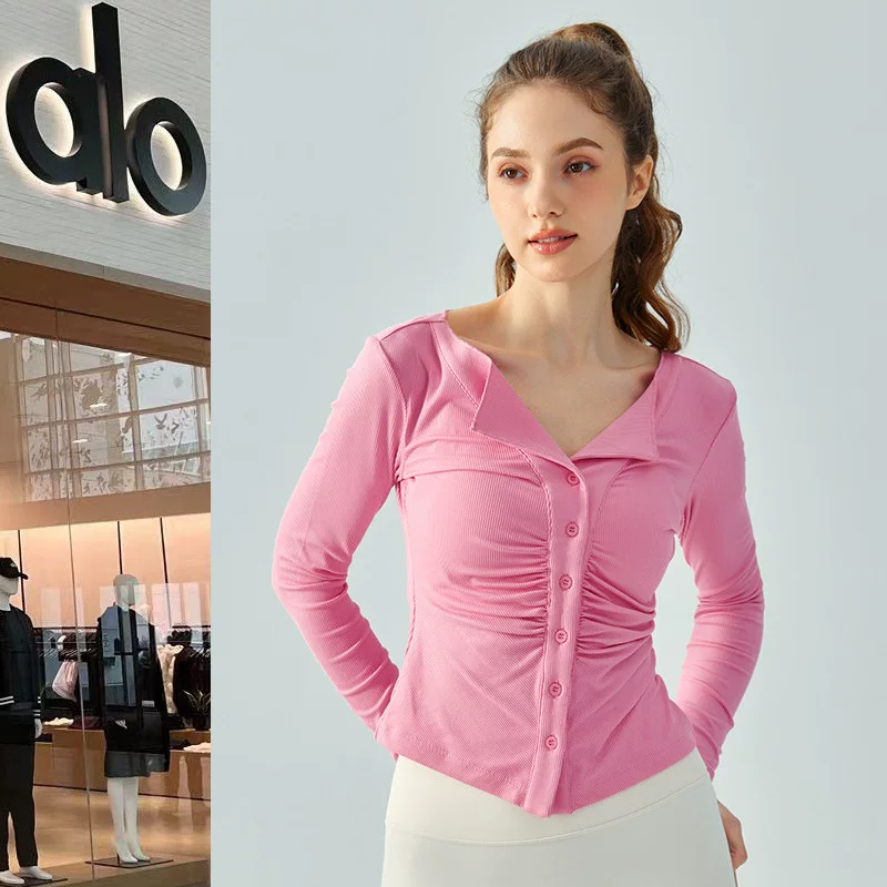 Тонкая кофта-cardigan для зала, демисезонная йога-одежда, спортивный костюм, облегающий