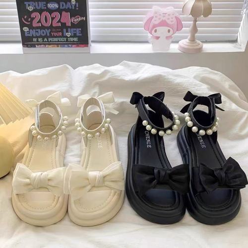 Girls' Summer Sandals, Princess Style, Children's Shoes for Girls, 2025 Summer Soft-Soled Kids' Shoes, Little Girls' Beach Sandals