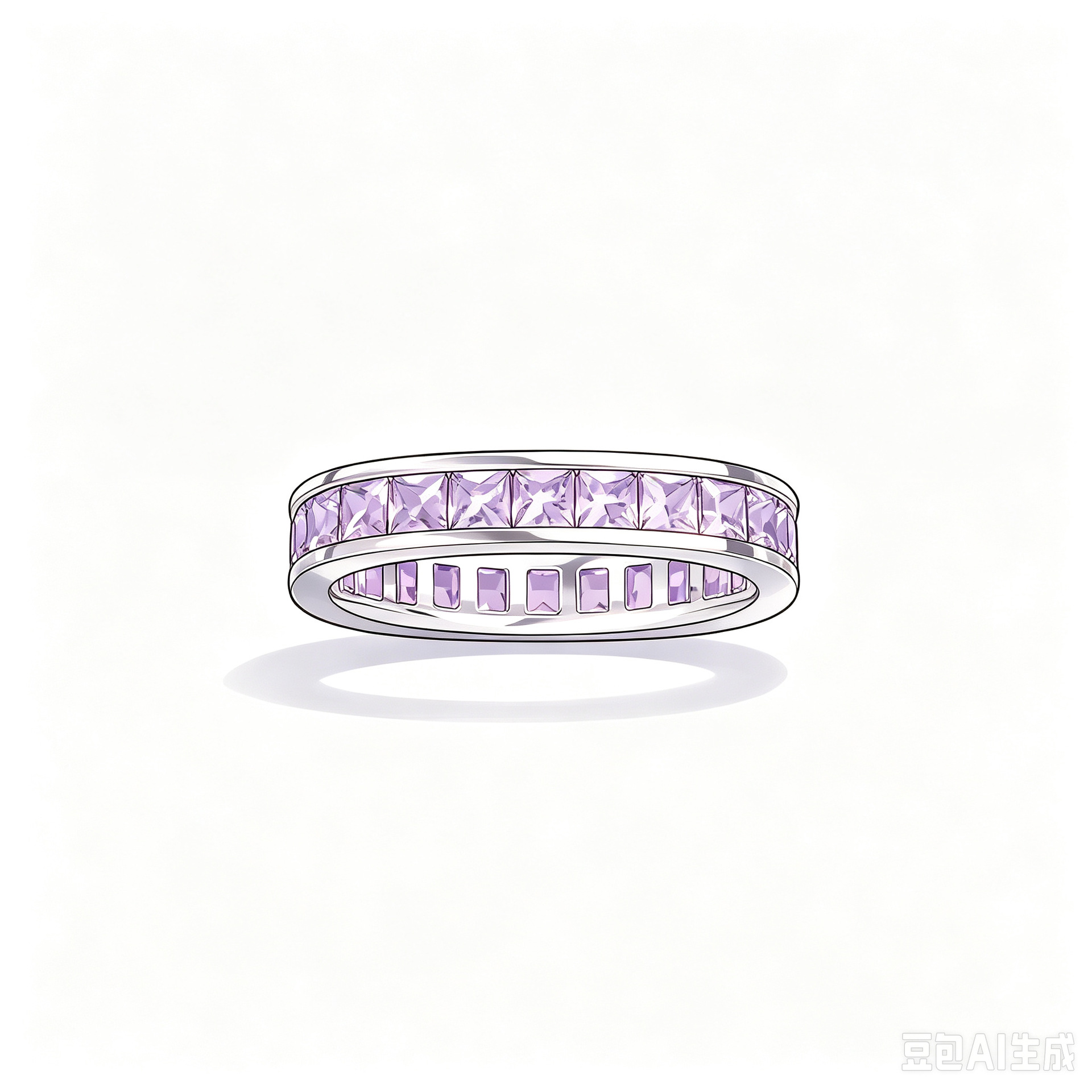 Purple wedding ring