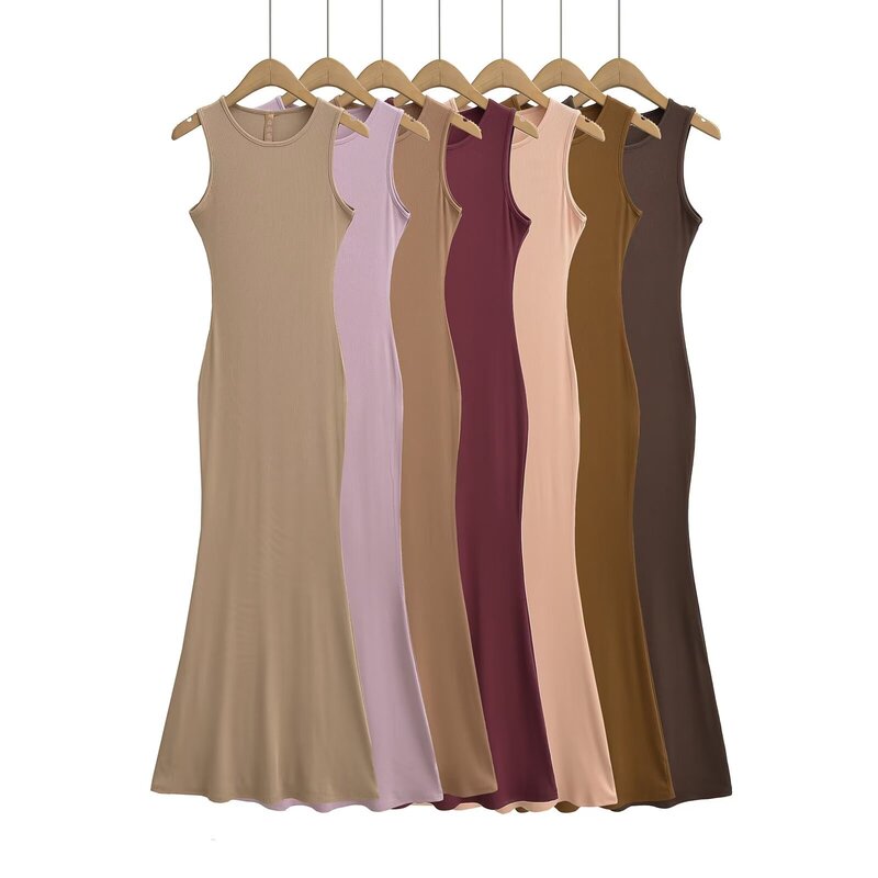 Kardashian Skims Pure Sexy Spice Girl Slim-fit Slim-fit Vest dress Base Hip Fishtail Dress