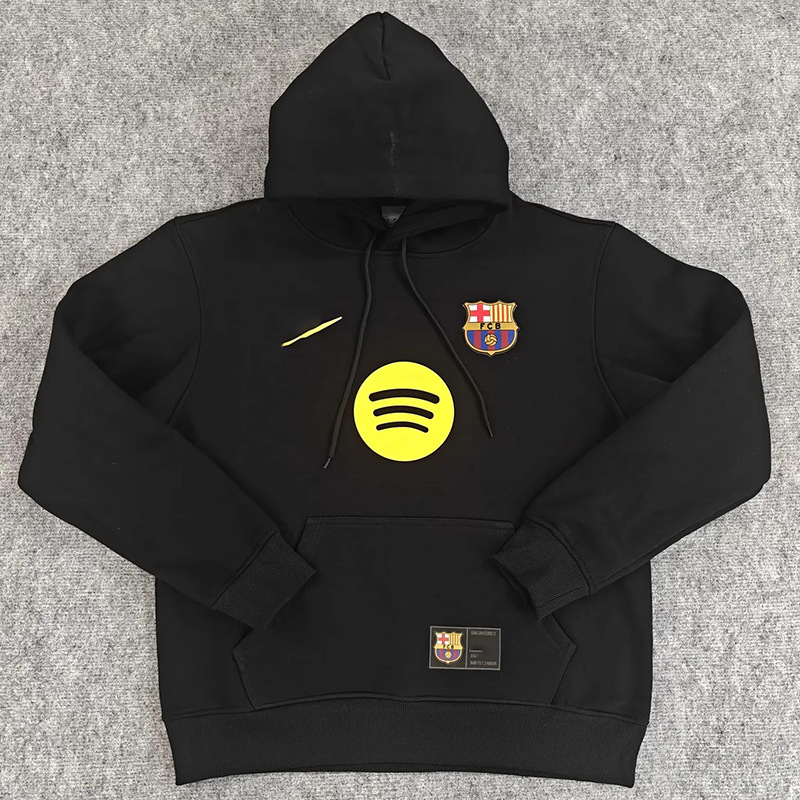 24-25 Barcelona Barcelona Home Jersey Hooded Sweatshirt Lewandowski Gavi Pedri Same Style Football Clothes