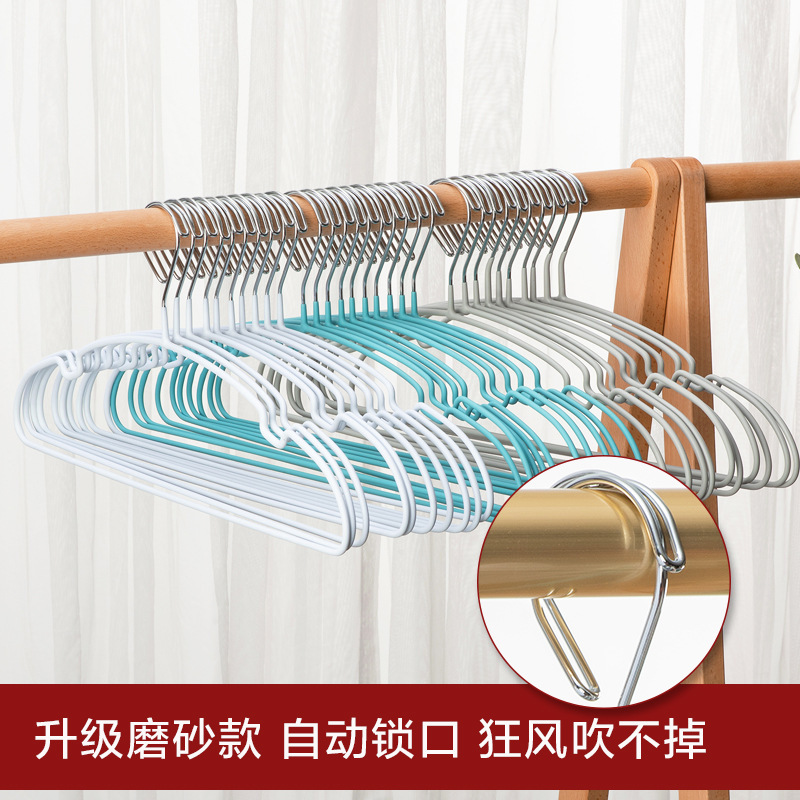 New Automatic Windproof Clothes Hanger Outdoor Non-Slip Traceless Clothes Drying Rack Clothes Drying Rack Buckle Fixed Anti-Falling Clothes Support