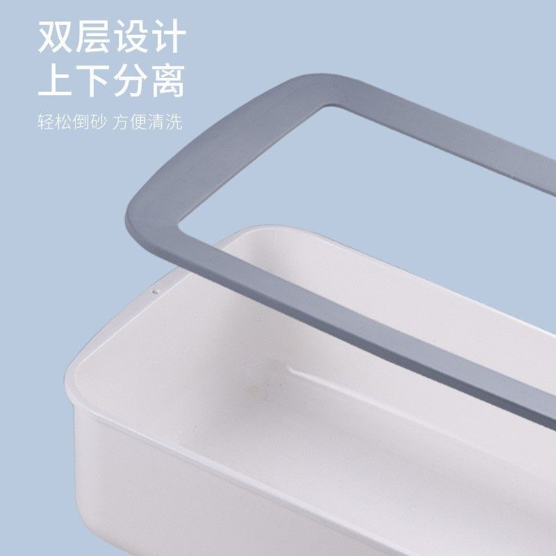 La caja de arena para gatos semicerrada de gran tamaño anti-salpicaduras, el inodoro para gatos, la arena y el olor