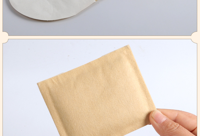 Mugwort Warming Patch Ai Cao Nuan Tie Herbal Heat Patch for Navel and Lower Back 5 Patches per Box preparation
