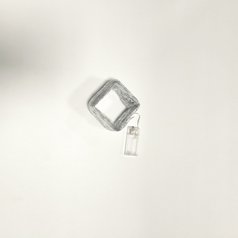 #D11 圣诞发光彩带-2米20灯2AA常亮银色彩带暖白灯